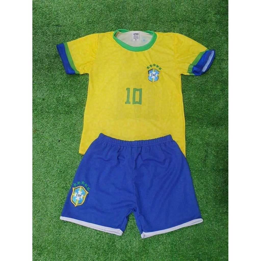 KIDS Conjunto Time Infantil SELEÇÃO DO BRASILEIRA Esportivo