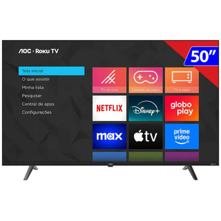 Smart TV AOC DLED 50 Polegadas 4k WI-FI Roku TV 50U7045/78G