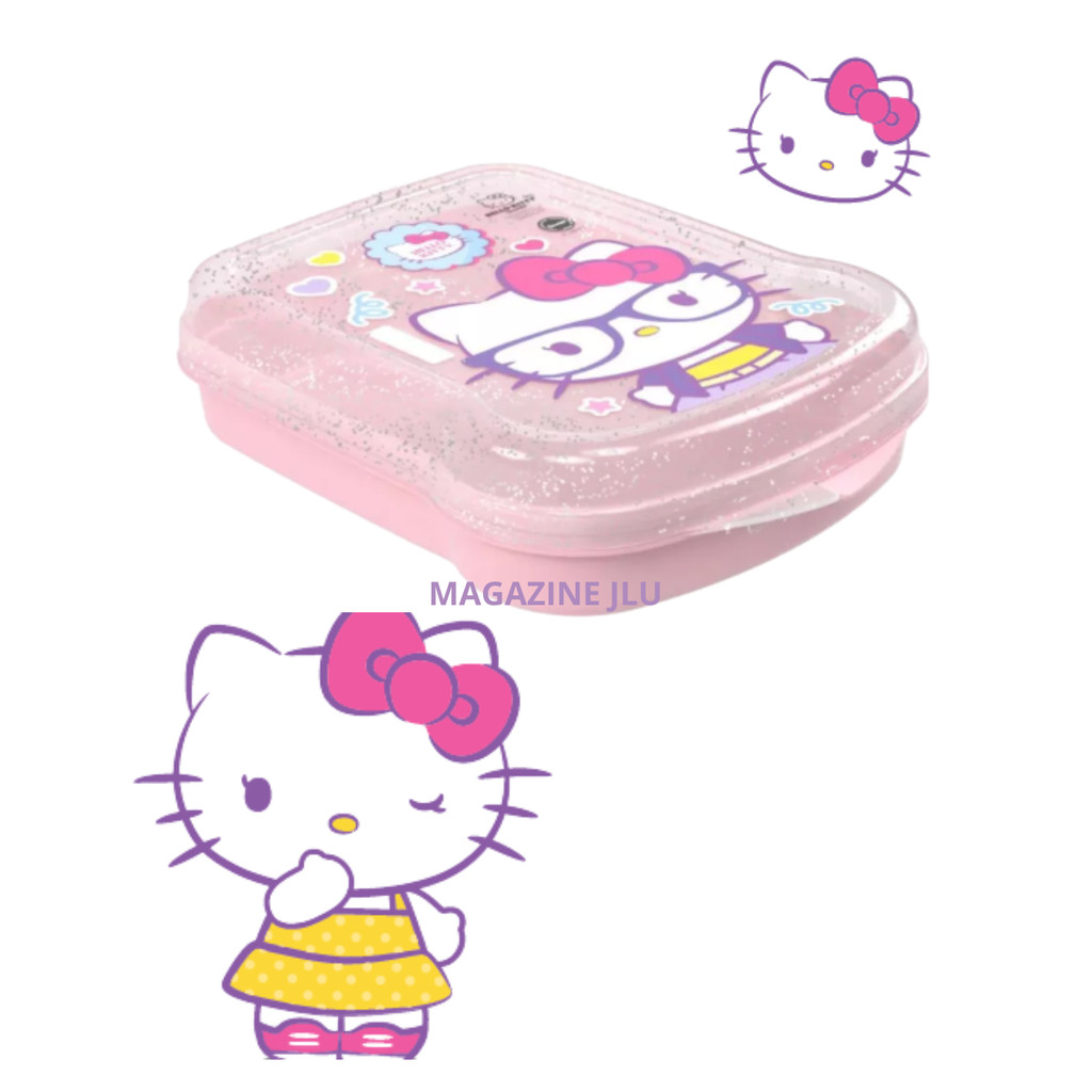 Sanduicheira Hello Kitty Sanduiche Infantil Escolar Plasútil Lanche Pote