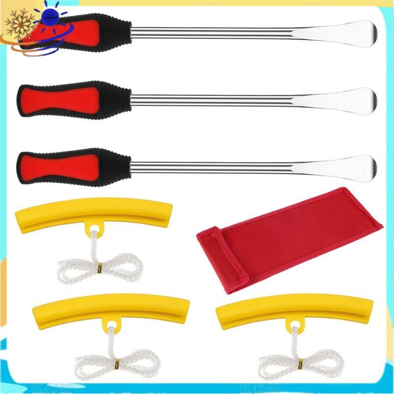 [Le's Shop] Protetor De Aro Ferramentas De Alavanca De Troca De Pneu Kit De Reparo De Pneus De Motocicleta Com Alça Anti