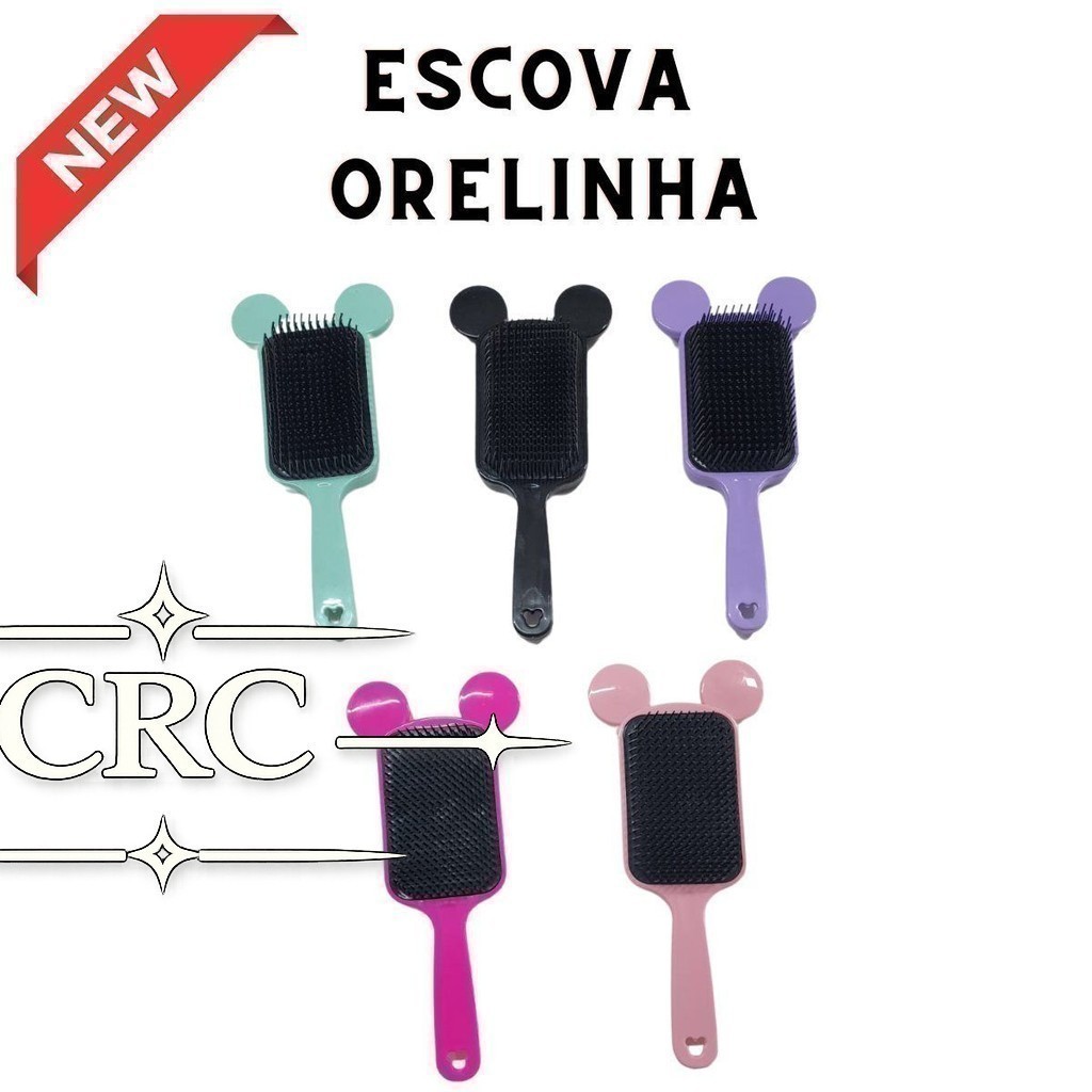 Escova Flex Orelhinha Sortida - Escova Sortida Para Cabelo Cuidados Com Cabelo FPOF