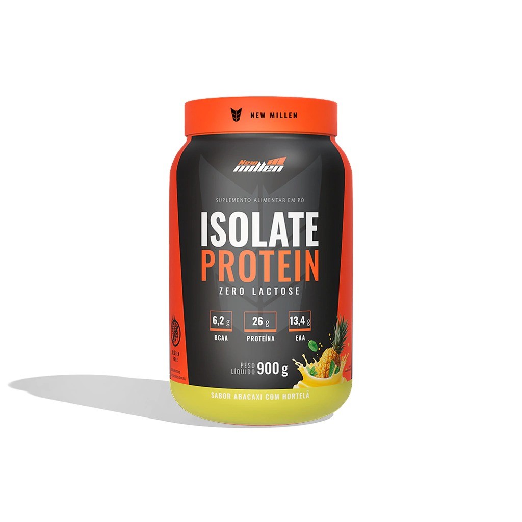 ISOLATE PROTEIN SABOR ABACAXI COM HORTELA 900G NEW MILLEN