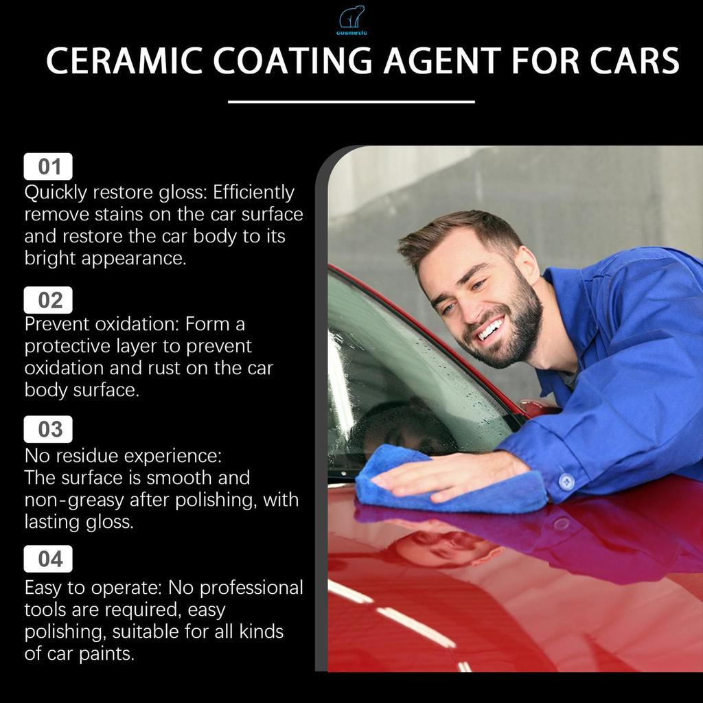 A Limpeza Suave Do Agente De Revestimento Carro Restaura Aplicação Fácil Brilho