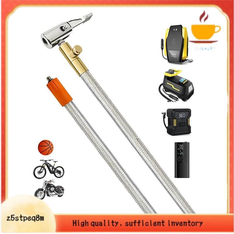 Mangueira De Substituição Portátil Estendida Do Inflador Pneu Compressor De Ar Com Malha De Aço Inoxidável Para Proteção