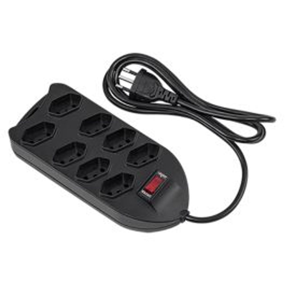 Protetor Eletrônico Intelbras com 8 tomadas EPE 1008+ Preto - 4824004