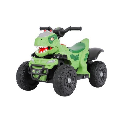 Quadriciclo Eletrico Infantil 6v Tema Dinossauro Verde Diversao Seguranca Veiculo Motor