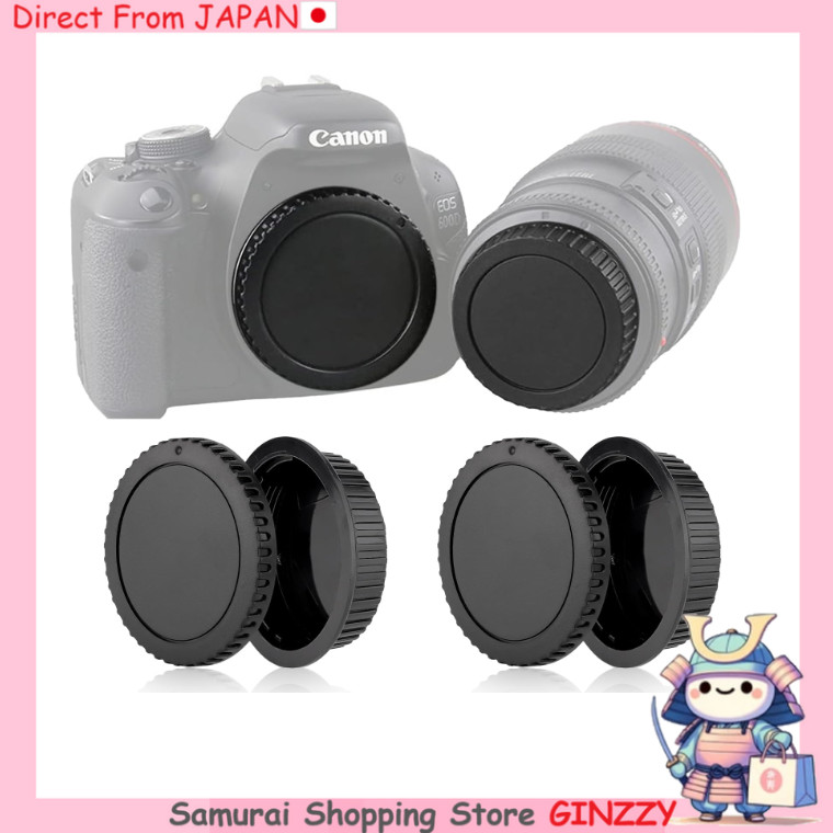 JROOCIOR Tampa de Lente Compatível com Canon EOS Series - Total de 4 Peças - Câmera do Japão