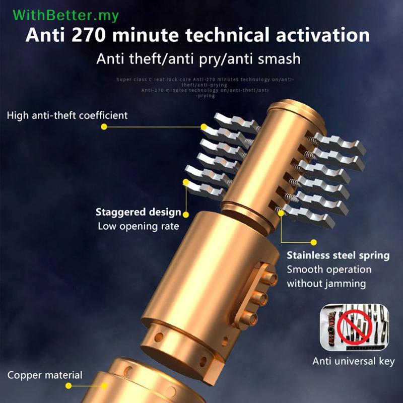 WithBetter Corrente De Bicicleta Lo De Segurança Resistente 60 Cm Metal Anti-Roubo Mountain Bike Road Motocicleta Scoote