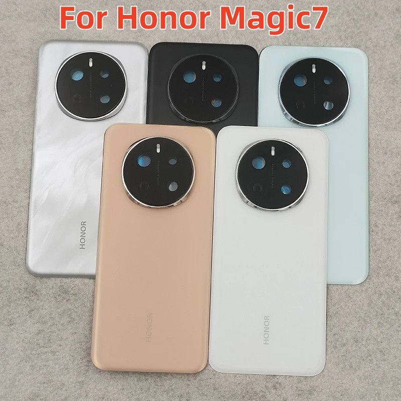 Capa De Vidro Traseira Para Honor Magic 7/7Pro 5G Caixa De Bateria De Substituição Da Porta , Pro Com Lente Câmera E Ade em Oferta na Shopee