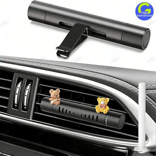 Perfume de Carro Portátil com Clipe | Aromaterapia para Saída de Ar e Purificador de Ar Veicular