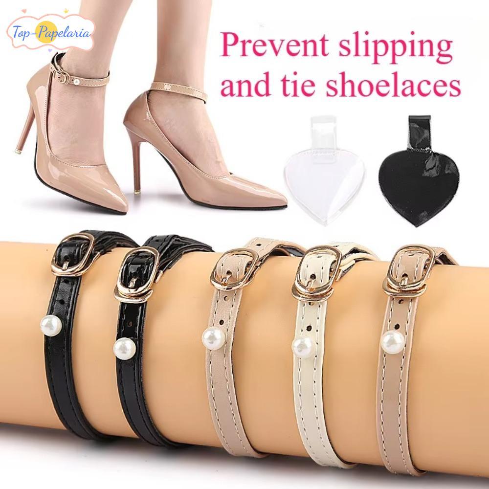 Faixa De Sapatos De Salto Alto Perfumada , 1 Par De Cadarços Femininos Com Fivela , Cinto Ajustável De Tiras Anti-Queda