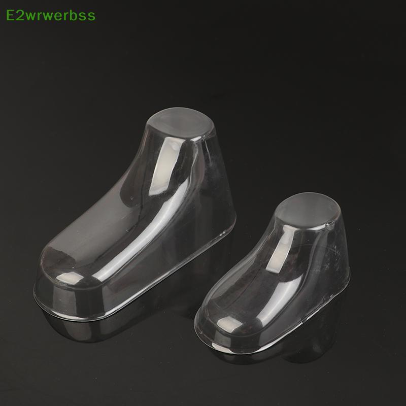 [E2wrwerbss] 10 Pcs Transparente PVC Criança Botas Vitrine Suporte Quadro Pés Molde De Sapato De Plástico Maca Bebê Sos 