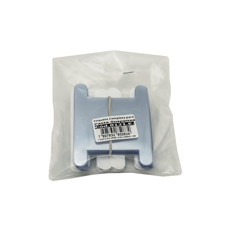 Visor cristal p/pasta suspensa+etiqueta 0121.E 50 und Dello