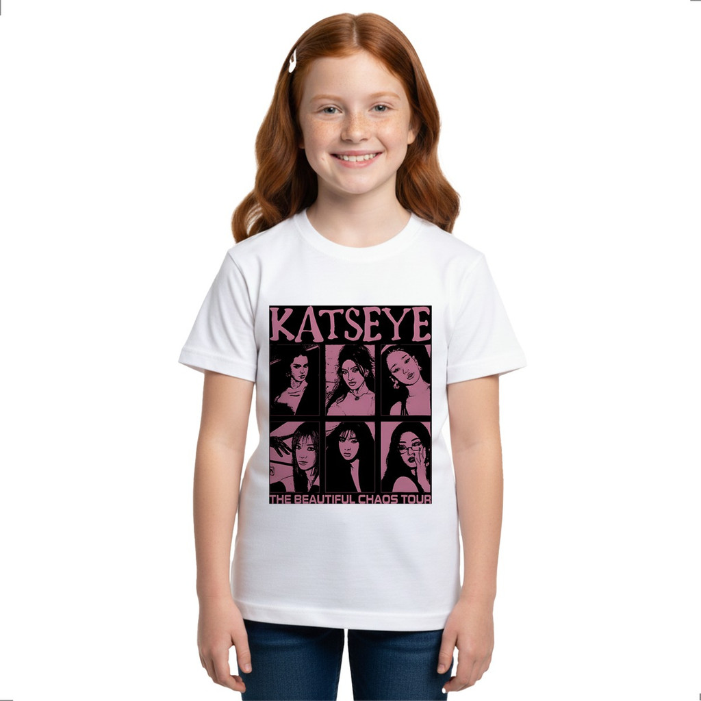 Camiseta Infantil Katseye Pop Beautiful K-pop Grupo Lk-717