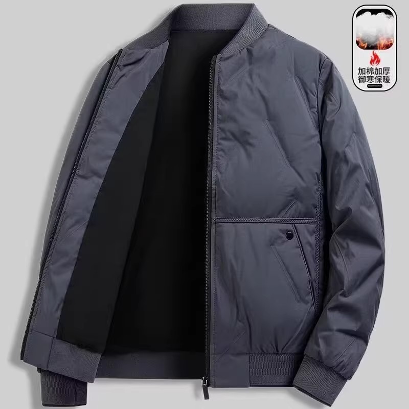 Comércio exterior pedido Original esportes lazer gola de beisebol jaqueta acolchoada de algodão masculina outono inverno