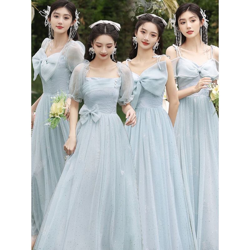 Vestido de Dama de Honra Feminino 2025 Nicho Francês High-End Namoradas Irmãs Grupo Fada Temperamento Geralmente Wearabl