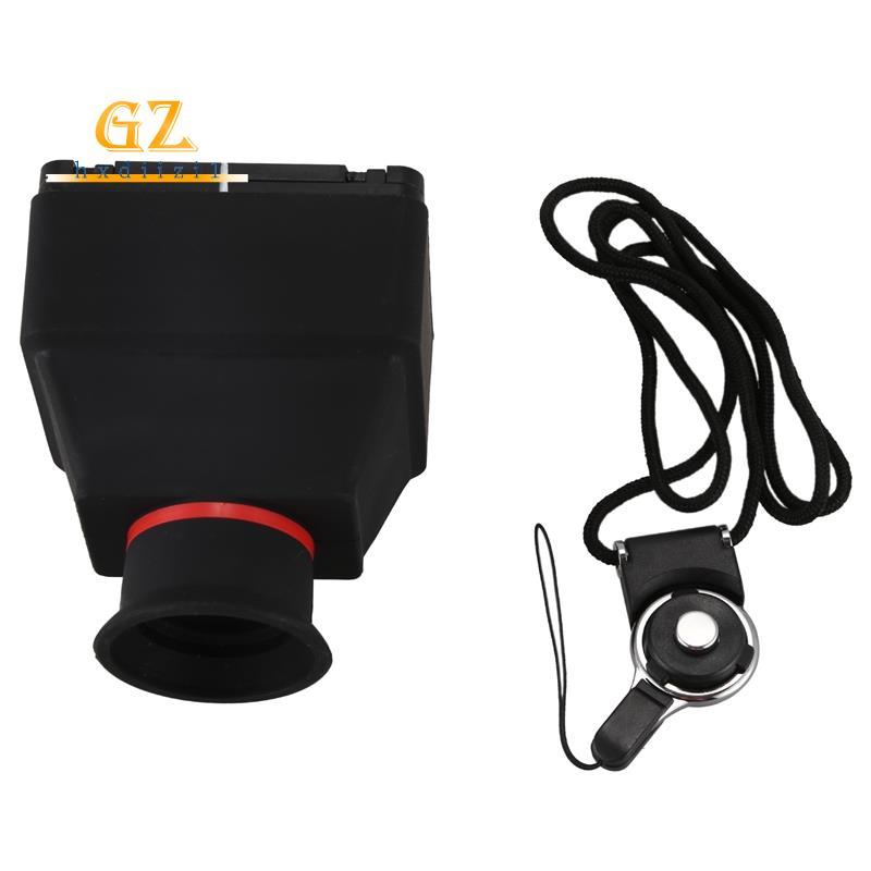 [gzhxdiizi1] Visor Lcd 3.2 Polegadas 3X Lupa Ocular Para Tela Universal De Câmera Dslr Borracha