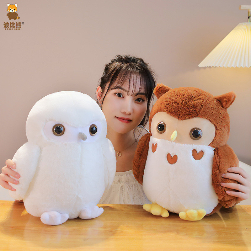 Bobby Panda Panda Urso Cabeça Águia Fofo Macio Fofo Coruja Casal Coruja Boneca Coruja Travesseiro Coruja Pelúcia Brinque