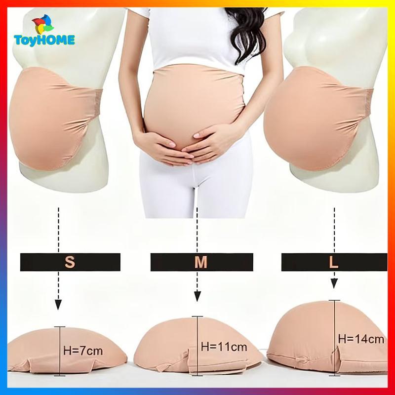 LAHB > Barriga De Gravidez Falsa Respirável Macia Leve Realista Fácil De Usar Colisão De Para Jogar Artificial Nova
