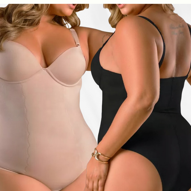 Body Macaquinho Plus Size Modelador Cinta Feminina Compressão em Oferta na Shopee