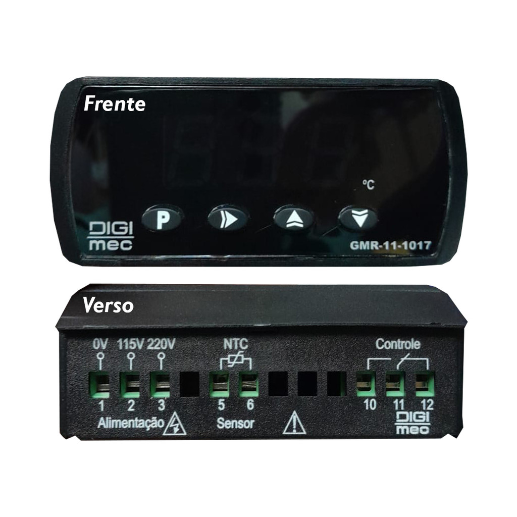 CONTROLADOR TEMPERATURA GMR-11-1017 NTC 115/220VCA DIGIMEC