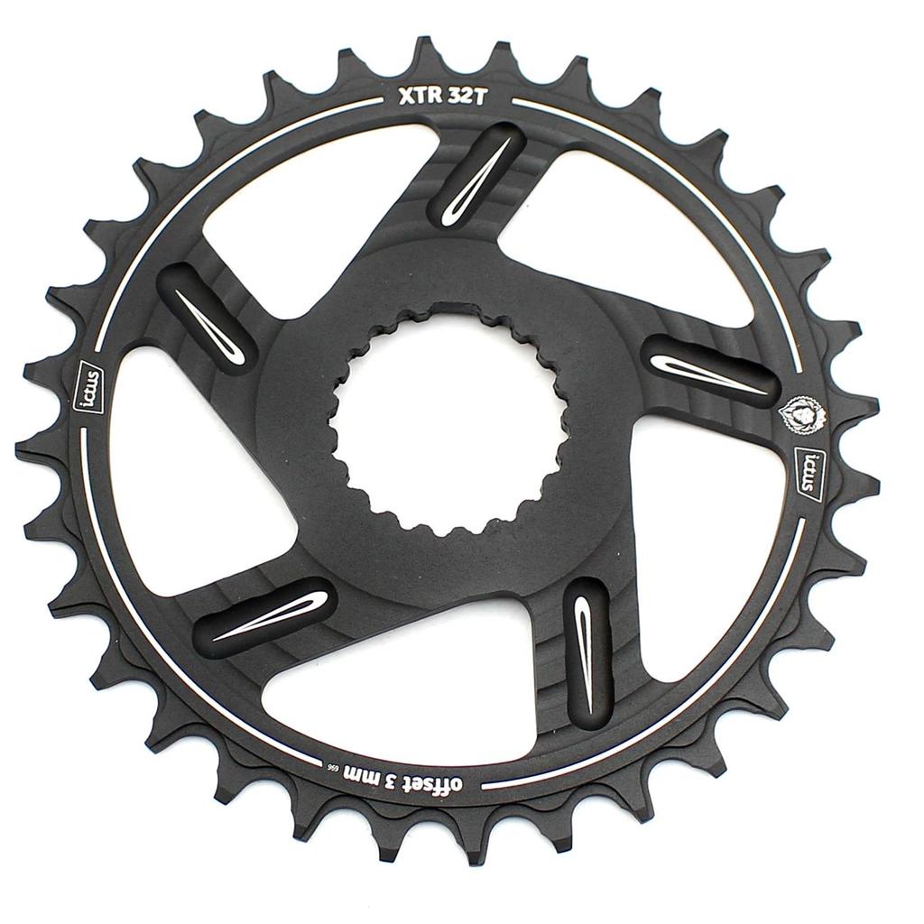 Coroa Única Ictus Direct Mount Pedivela Shimano SLX XT XTR Offset 3mm 12v
