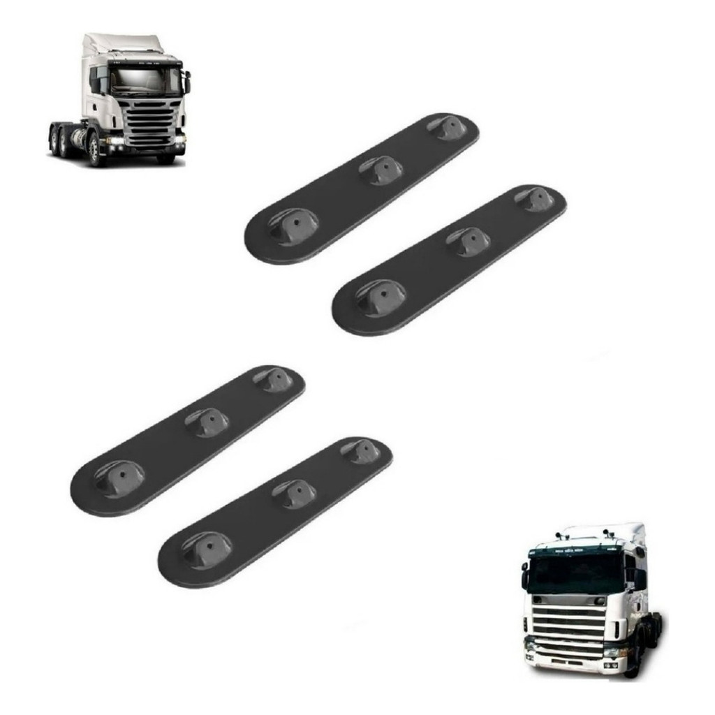 Kit 4 Chapa Paralama Tras Superior Scania  S4 / Pgr 1527159