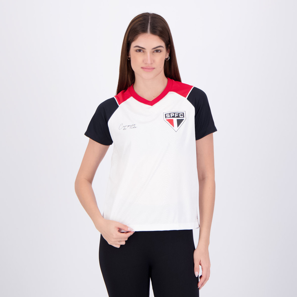 Camisa São Paulo Intensidade Feminina Branca em Oferta na Shopee