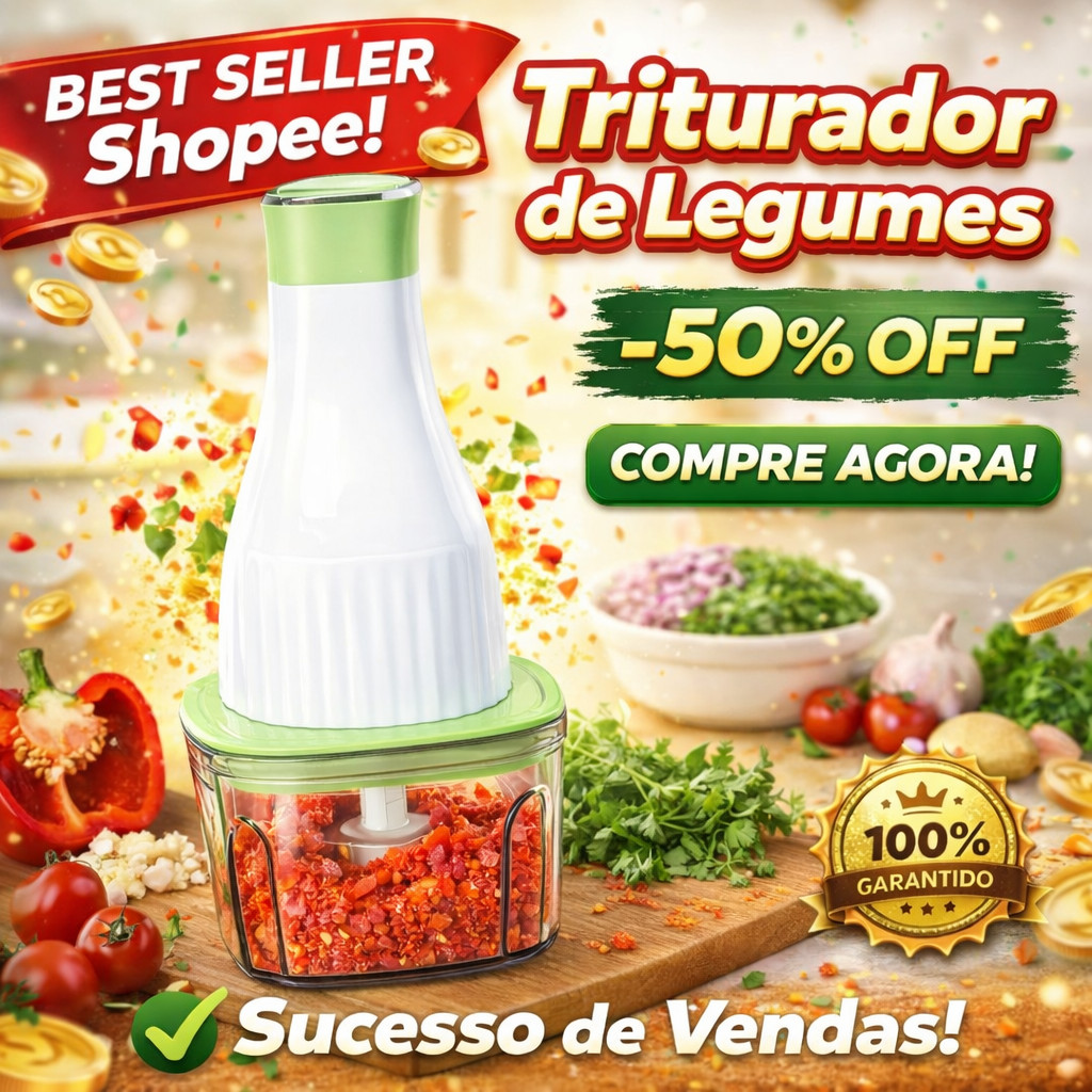Processador Moedor Elétrico 4em1 Carnes, Legumes, Temperos Potente 250w com 4 potes