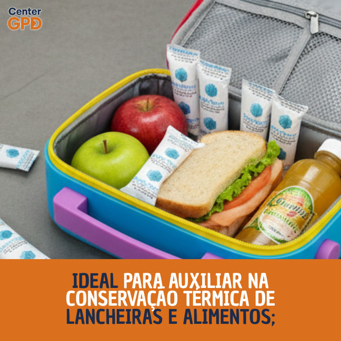 Detalhes do KIT 10Uni. GeloTech Flexível | Tam. 10cm X 3cm x 3cm | Conservação e Preservação de Alimentos