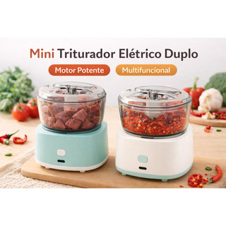mini processador de alimentos elétrico picador de alho triturador de pimenta 350ml