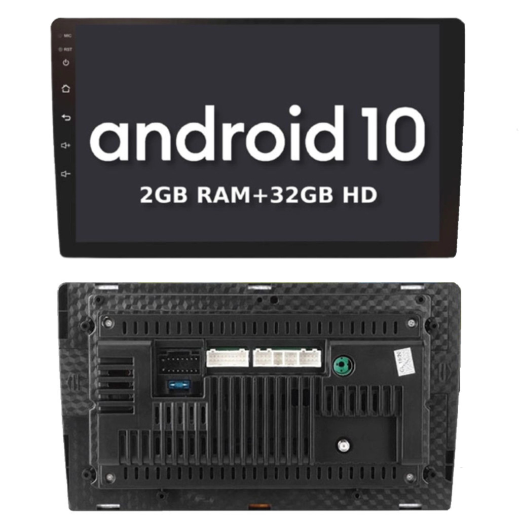 Central Multimídia 2 Din Android 10 MP5 9 Pol HT-9220SC WiFi GPS Android s/ Controle Remoto H-Tech