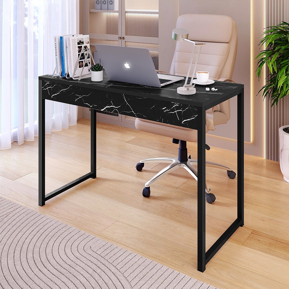 Mesa Mac 1.20cm Estudo Escritório Home Office Escrivaninha Computador/Notebook Estilo Industrial Ferro Plus