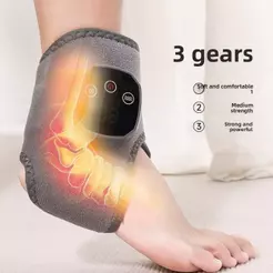 Massageador Aquecido Para Tornozelo e Pe Vibração Para Alívio De Dor e Circulação-SMILE