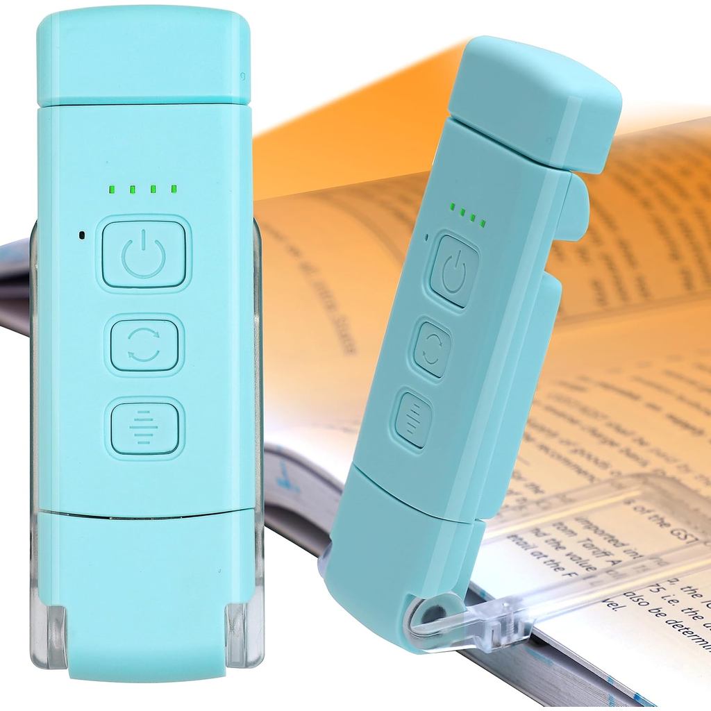Novo Luminária Led Recarregável Portátil Flexível Brilho Ajustável Para Leitura Com Clip Luz Noturna USB