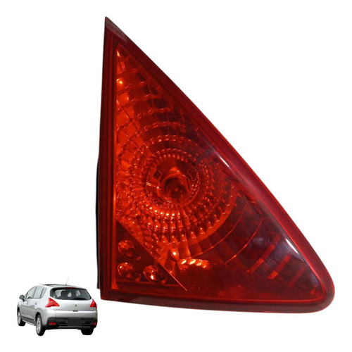 Lanterna Tampa Traseira Peugeot 3008 2011 2012 2013 Esquerda Esquerdo/motorista Vermelho