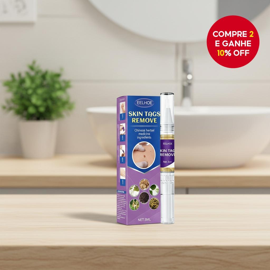 Caneta Removedora de Verrugas Líquida para Mãos, Pés, Verrugas Filiformes e Planas, Eliminador de Condiloma Acuminado