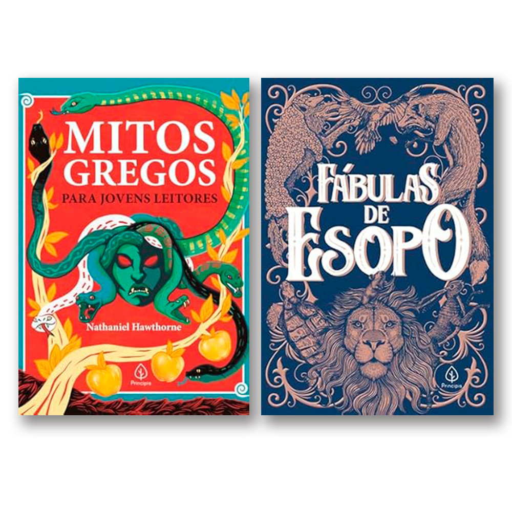 Clássicos da Antiguidade – Kit 2 Livros: Fábulas de Esopo + Mitos Gregos para Jovens
