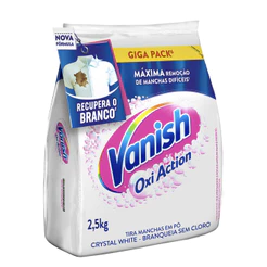Tira Manchas em Pó Vanish Crystal White Oxi Action 2,5kg