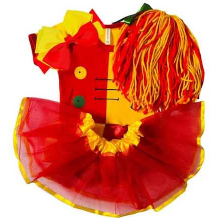 Body Bebê Emília Mesversário Temático Infantil Menina com Saia de Tule + Laço + Tiara Fantasia Festa