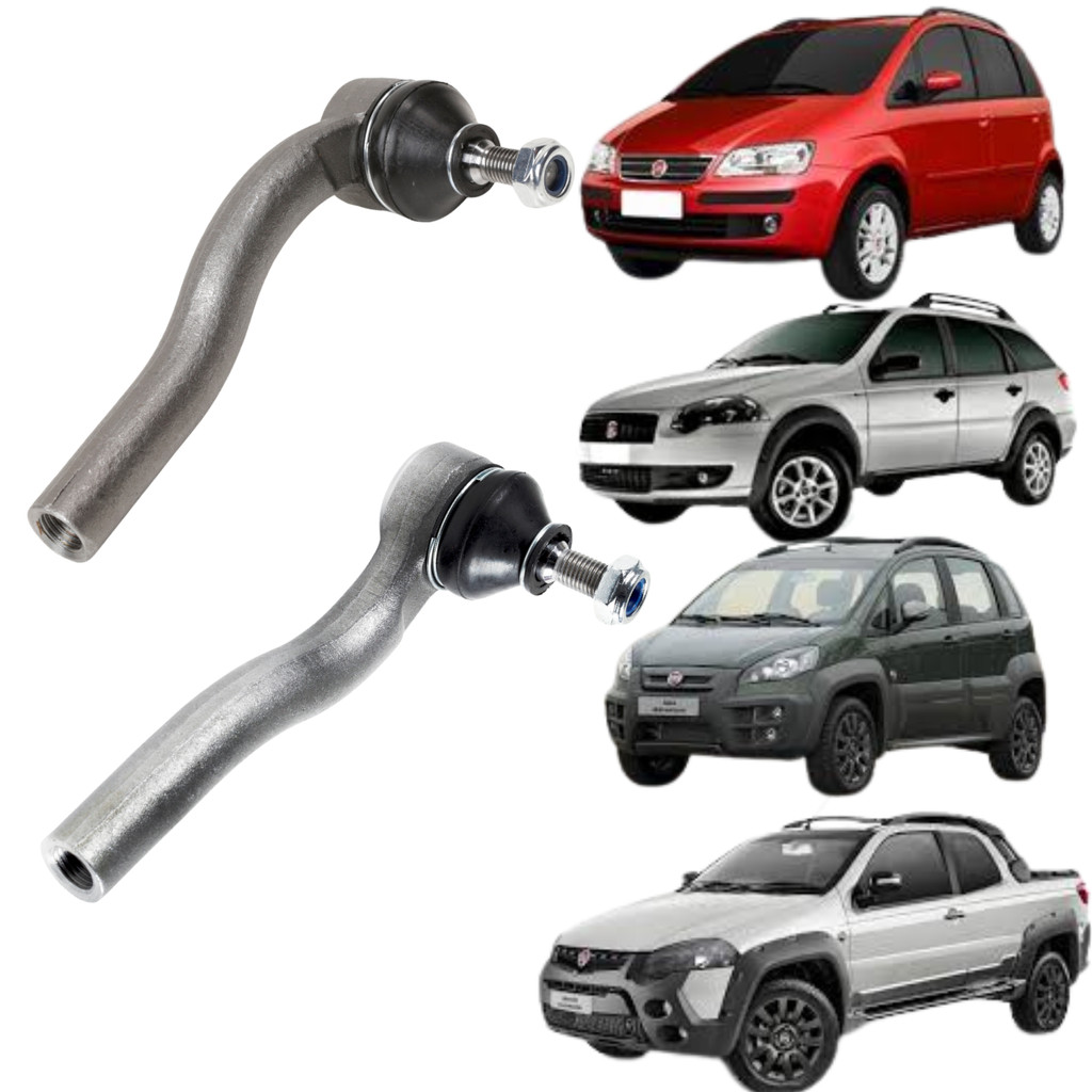 Par Terminal Direção Fiat Palio Idea Strada 1.4 Adventure