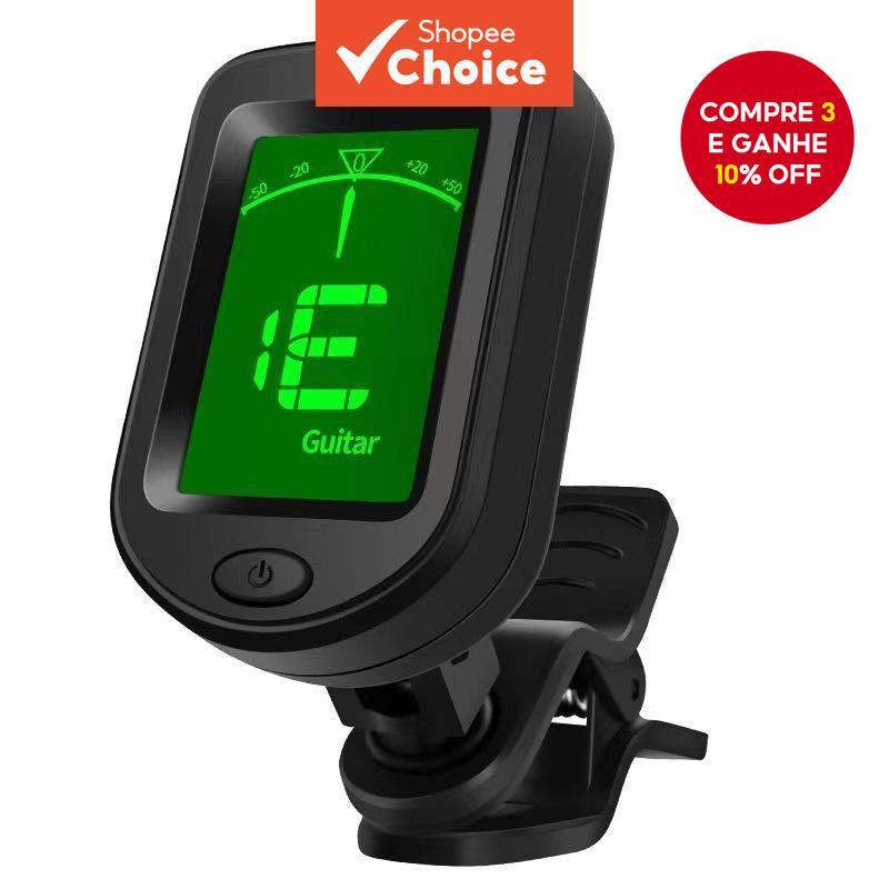 Miwayer Afinador Digital Clip-On – Afinador Rotativo para Violão (Alimentado por Bateria) | Afinador Cromático de Alta