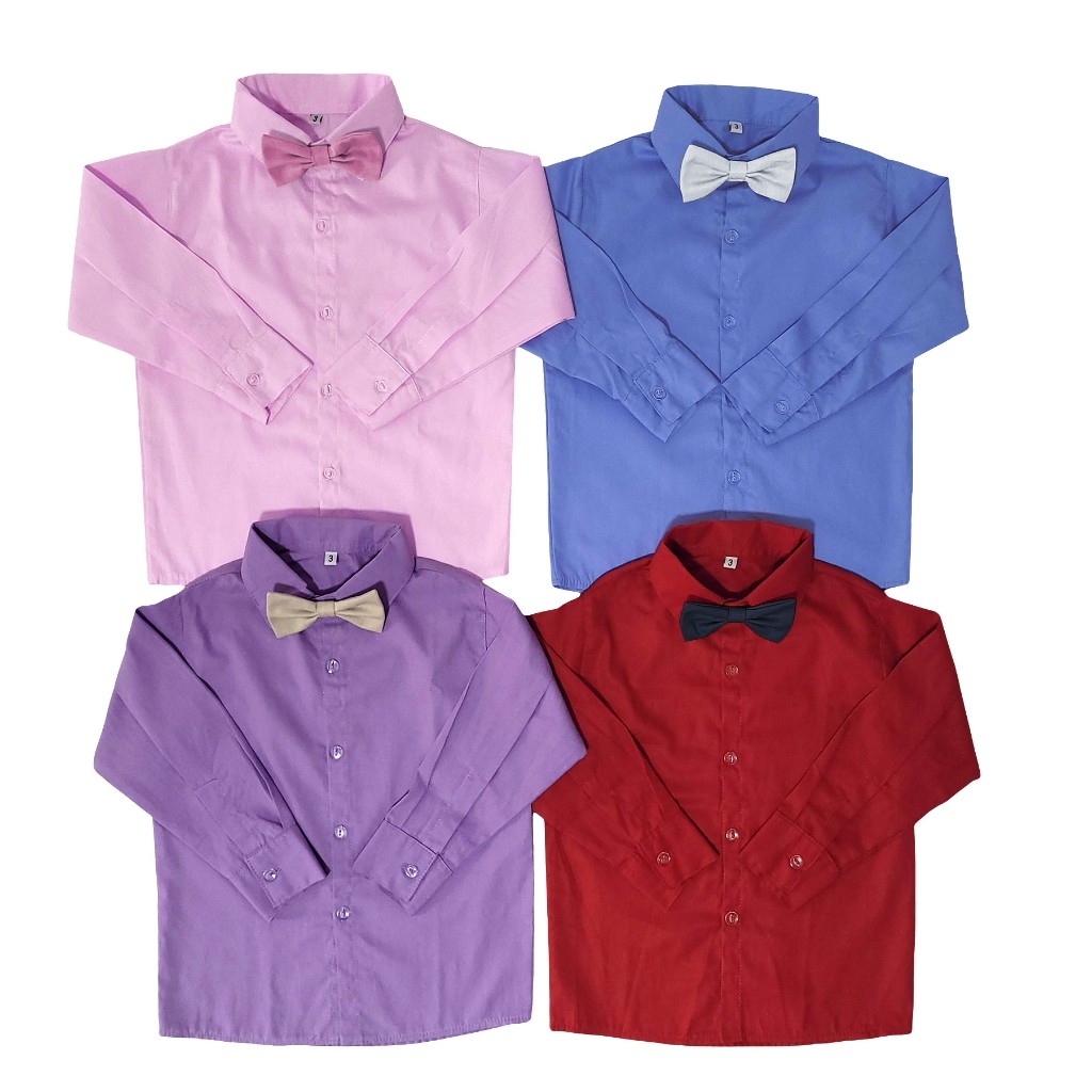 Camisa Social Infantil Com Gravata Mangas Compridas — imagem 2 de 2