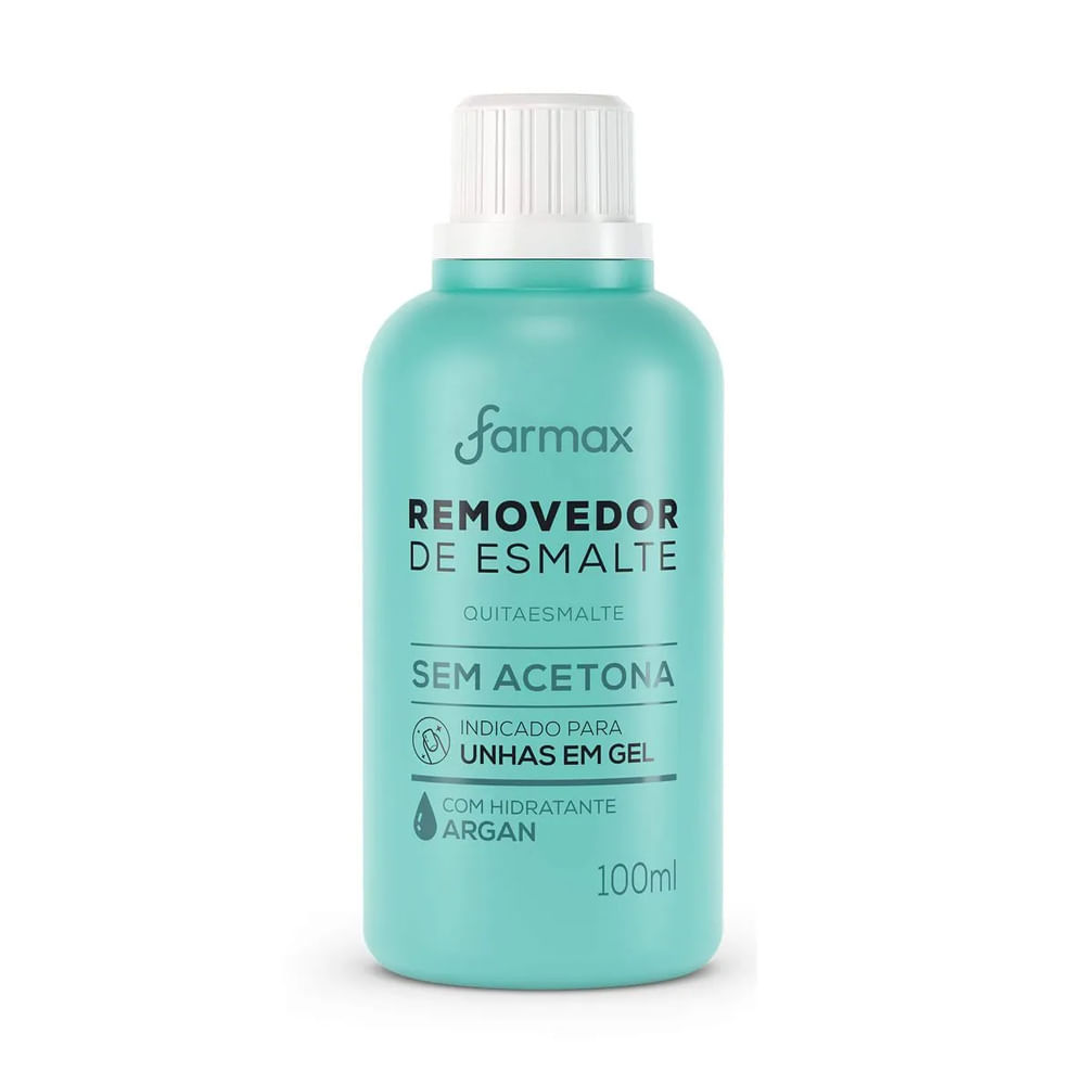 Removedor Esmalte Farmax Sem Acetona Argan 100ml