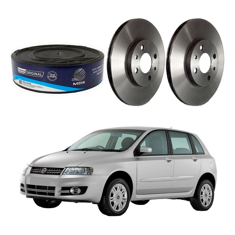 Disco Freio Dianteiro Fiat Stilo 1.8 8v 2002 A 2011