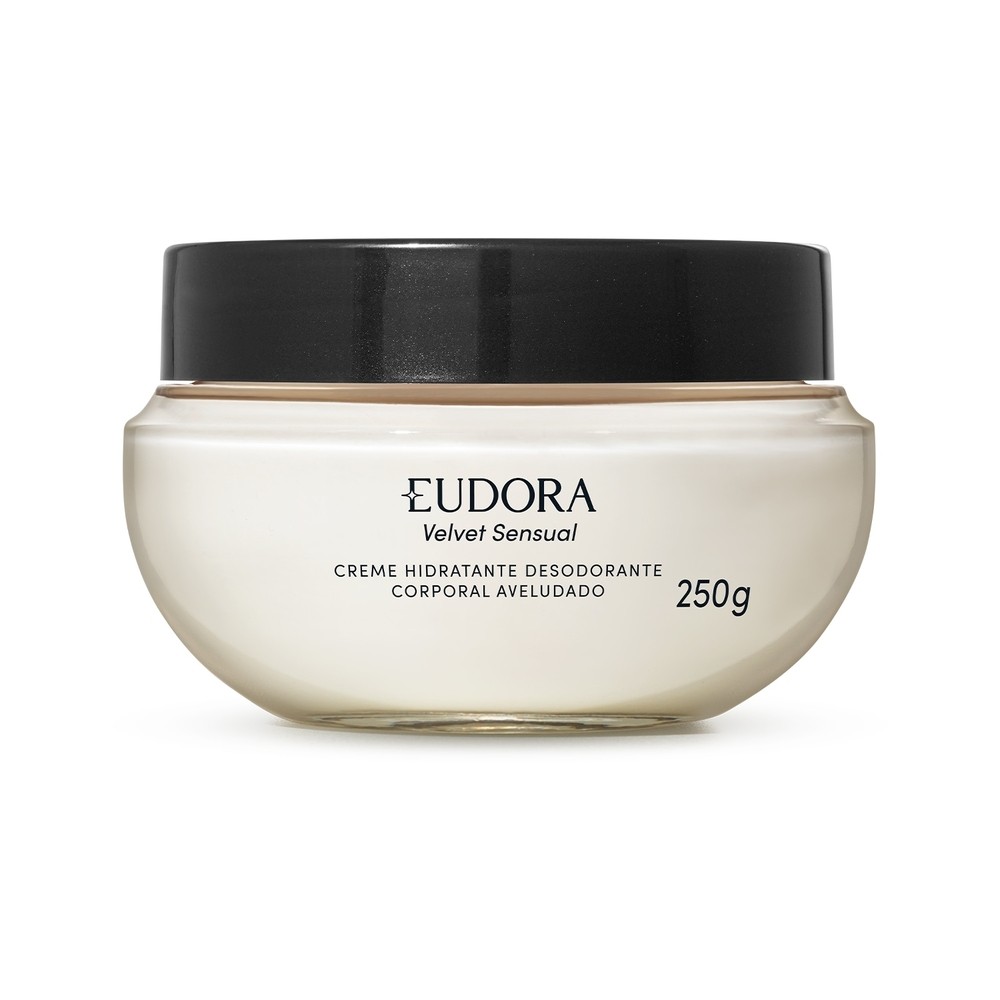 Eudora Velvet Sensual Hidratante Corporal Aveludado 250g em Oferta na Shopee