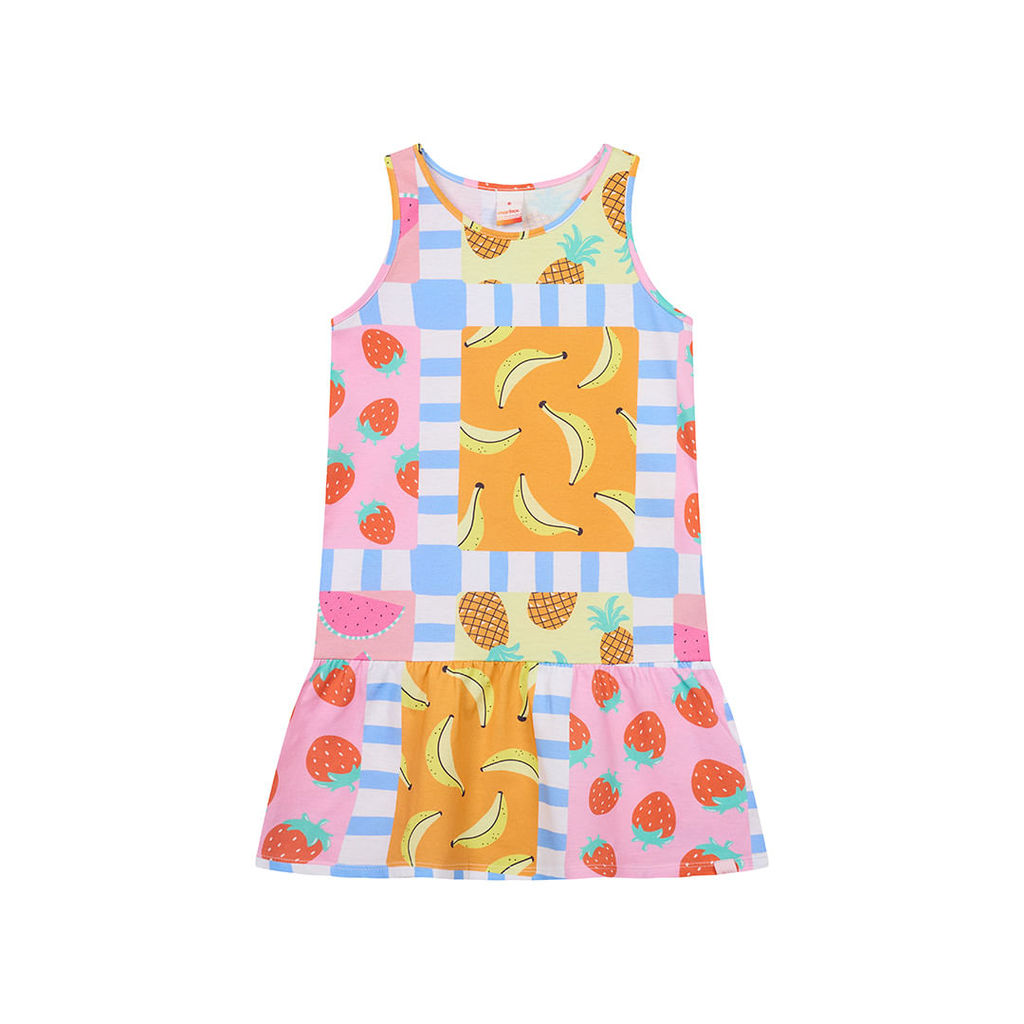 Vestido Regata Estampado Menina Marisol
