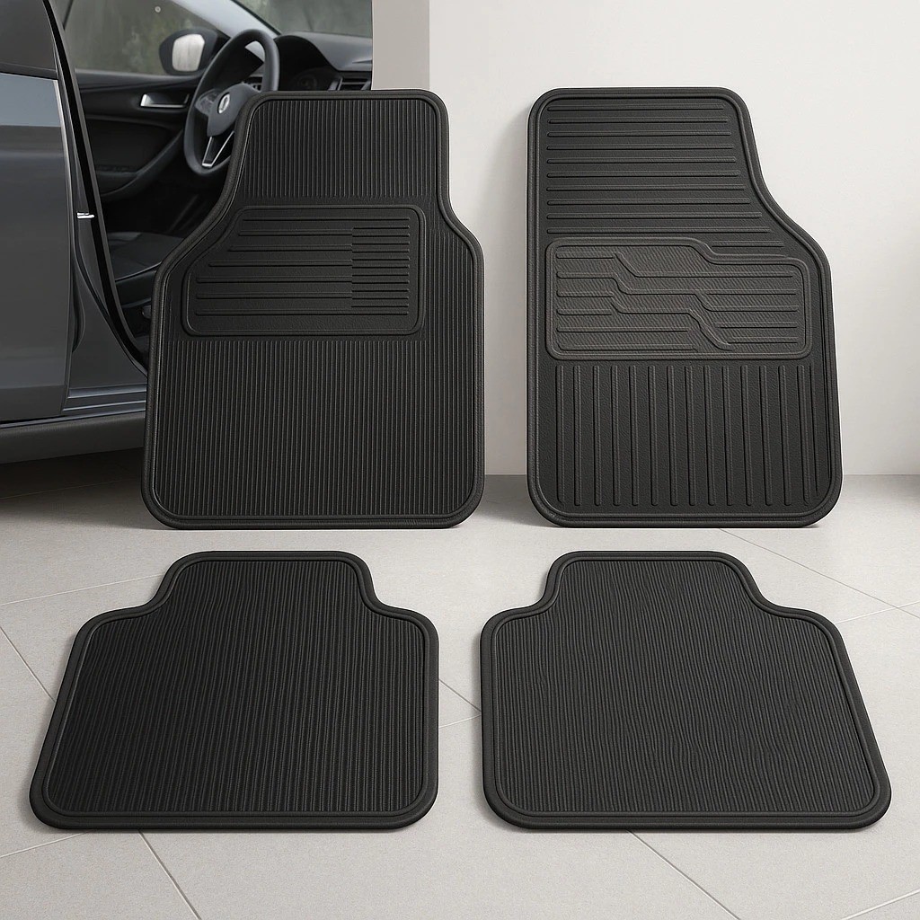 Tapete Automotivo Universal Borracha Lavável Encaixe Perfeito Produto Nacional