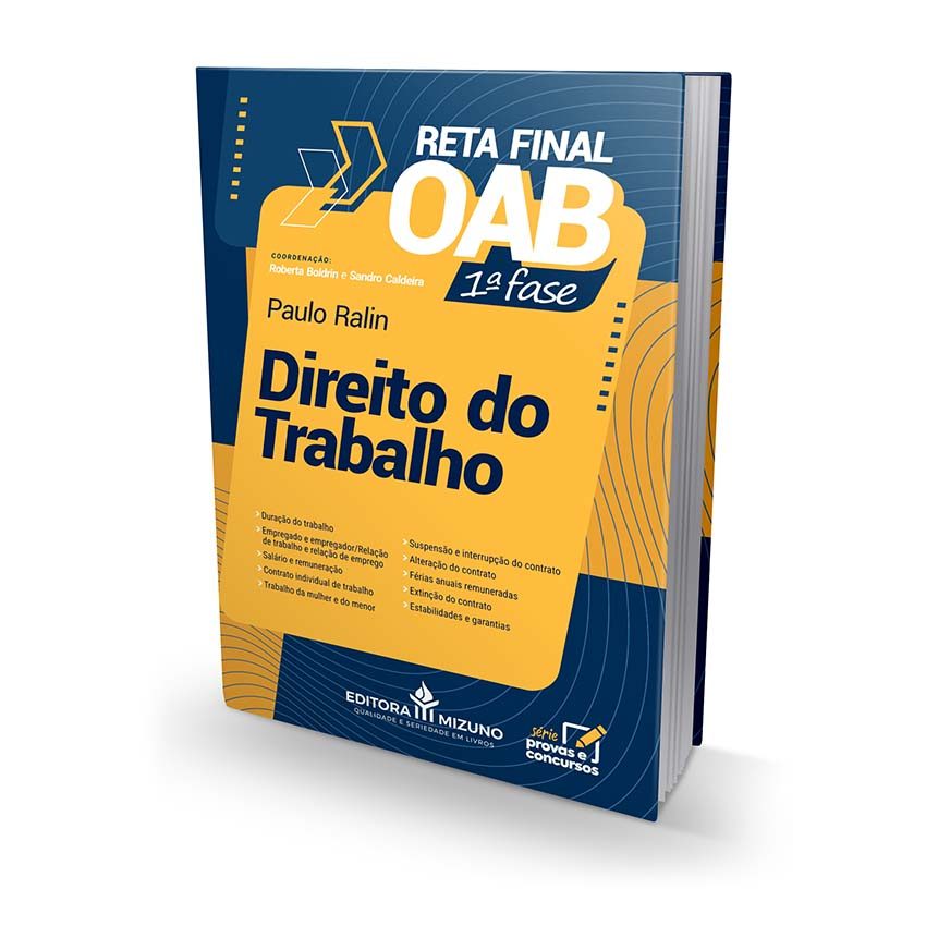 Direito do Trabalho - Reta Final OAB – 1ª fase | Livro Exame da OAB Concurso Prova 2026