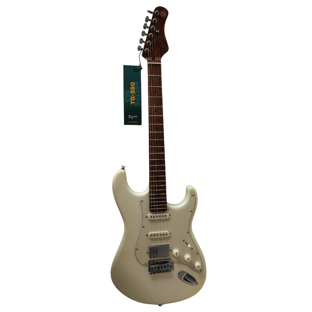 Guitarra  Tagima 2S 1 H Escala Clara Escudo AWH TG-580 OW Tagima